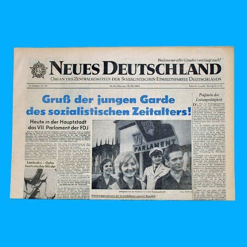 Ddr neues deutschland august - ddr,