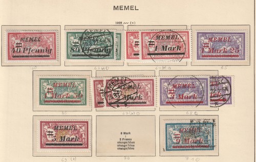 864 memel 1922 63 - m, mi#