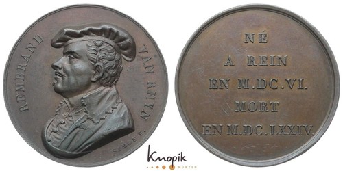 Personenmedaille rembrandt - personenmedaille,,